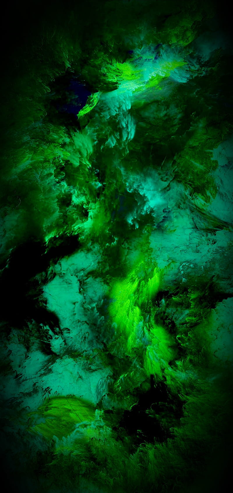 Storm Green v2, vignette, HD phone wallpaper