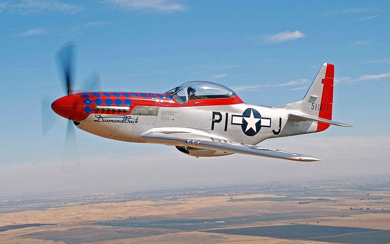 P-51 Mustang, Military, Aircraft, P-51, WWII, HD wallpaper