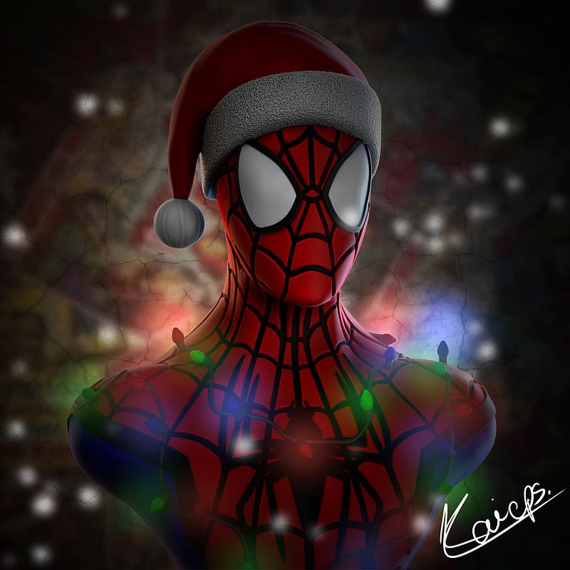 Discover more than 70 spiderman christmas wallpaper latest - in.cdgdbentre