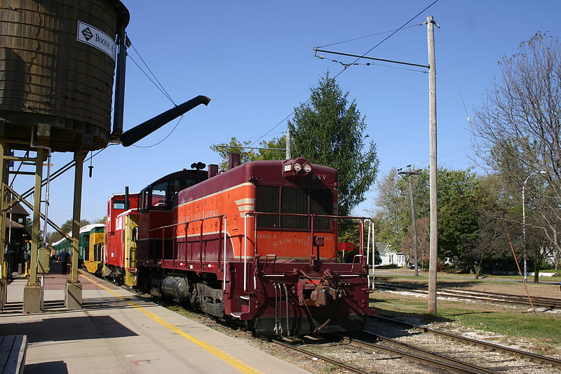 Train Ride in Iowa, railroad, vacation, transportation, engines, HD wallpaper