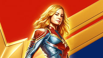 Captain Marvel Brazil Comic Con Poster, captain-marvel-movie, captain-marvel, 2019-movies, poster, HD wallpaper