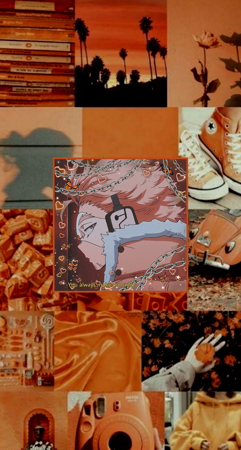 Hawks, anime, bonito, bhna, mha, orange, simp, HD phone wallpaper