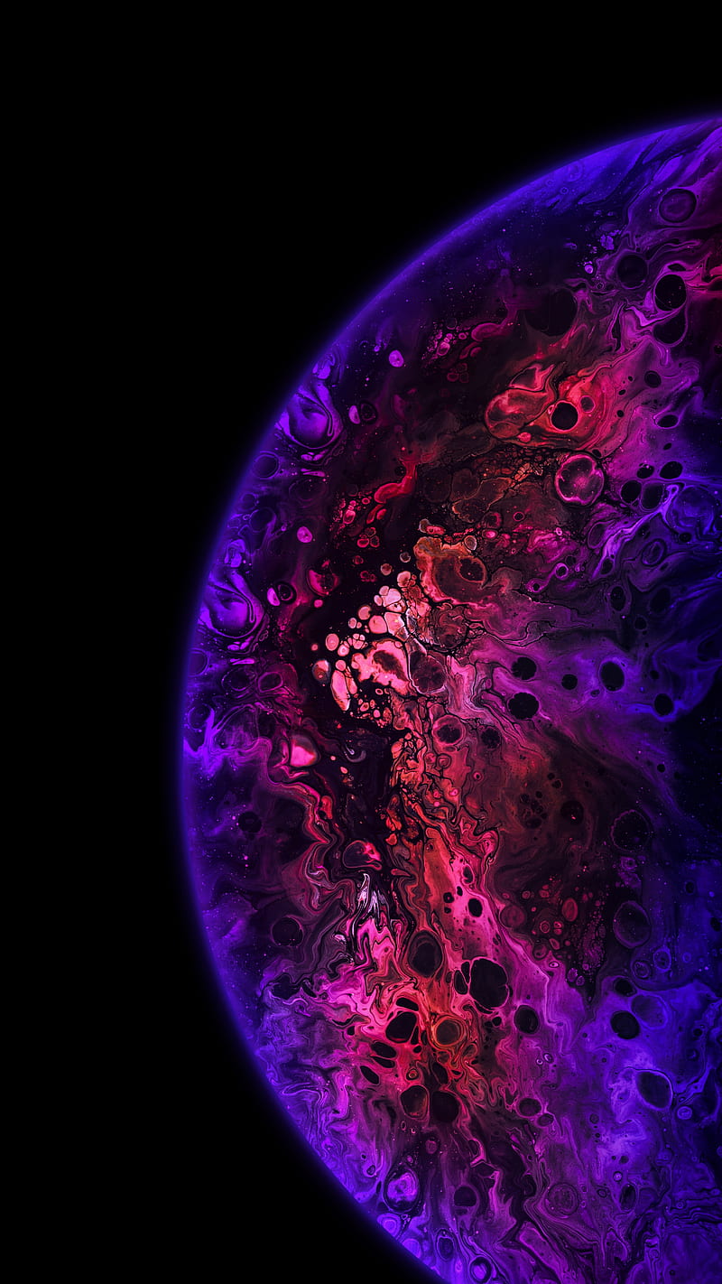 Pink Purple Abstract, color, cosmos, earth, world, HD phone wallpaper