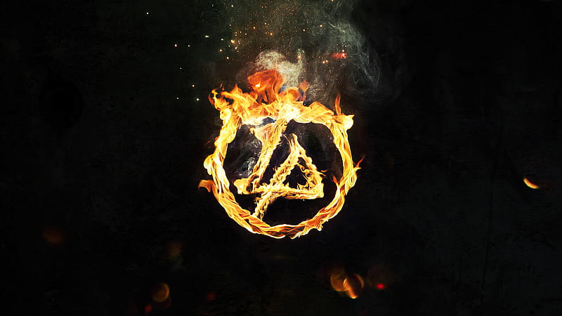 Linkin Park Burning In The Skies, linkin-park, music, logo, HD wallpaper