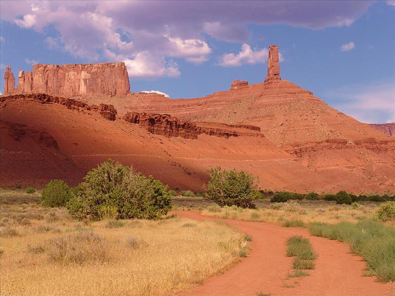 Moab Utah, land, sky, scrubs, rock, HD wallpaper