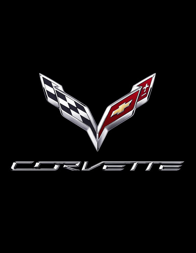 Corvette, carros, chevrolet, logo, HD phone wallpaper