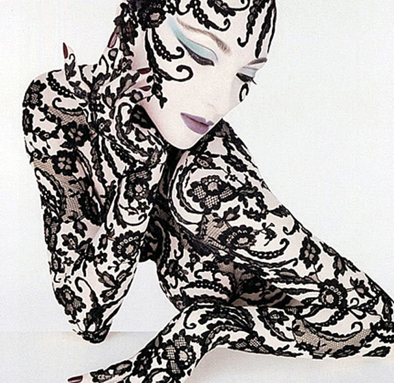 by Serge Lutens, models, ephemeres, dentelles, fashion, HD wallpaper