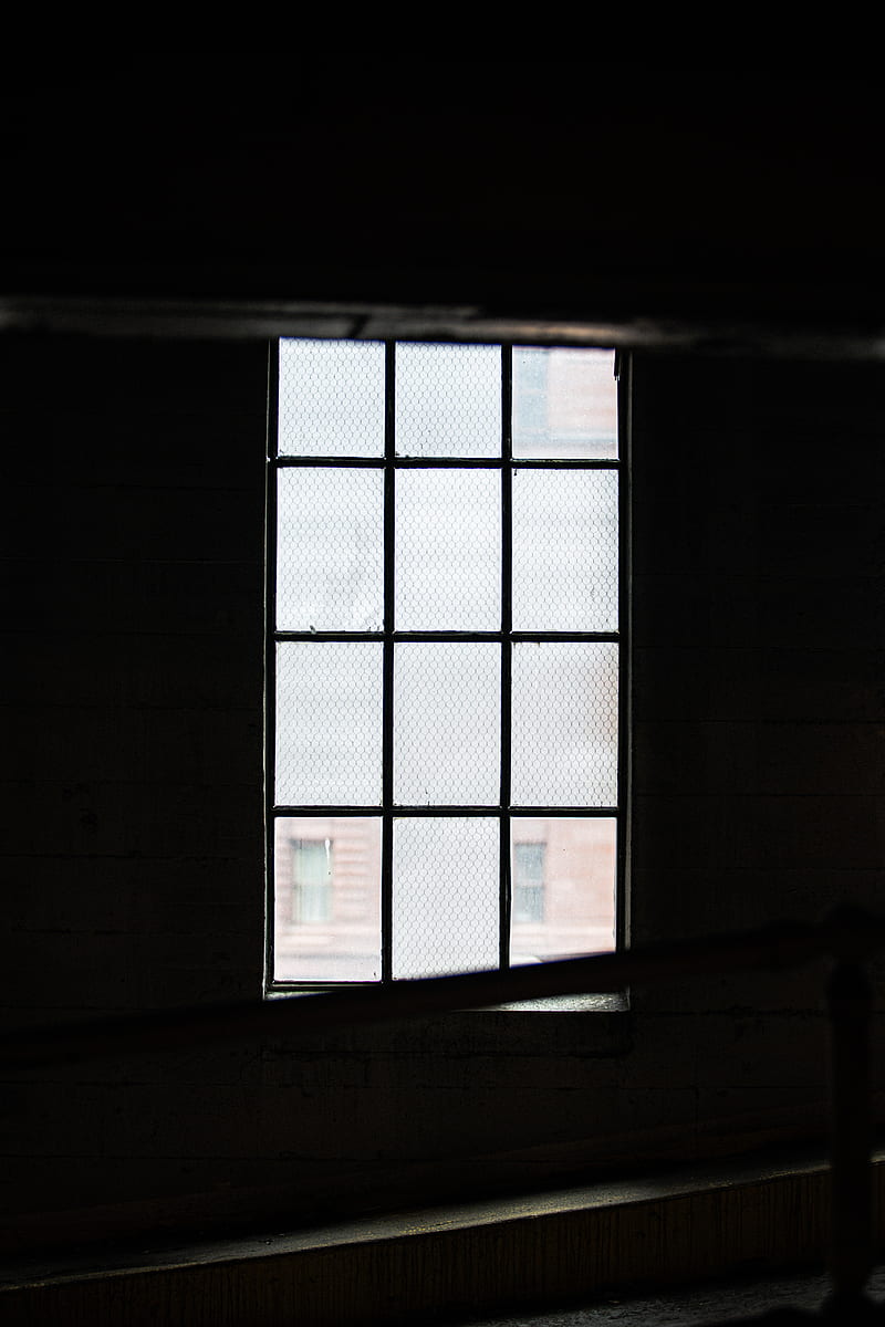window, wall, building, dark, HD phone wallpaper