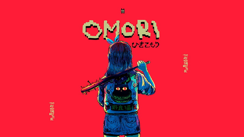Video Game, OMORI, Aubrey (Omori), Omori (Video Game), Logo, Baseball Bat, Girl, HD wallpaper
