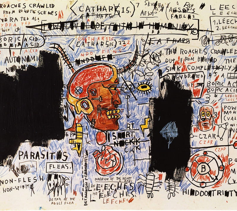 Basquiat, art, street, urban, HD wallpaper