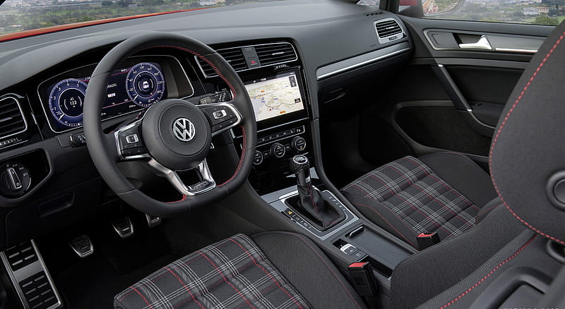 Verkleuren Ter ere van Overwinnen 2017 Volkswagen Golf 7 GTI Facelift - Interior, car, HD wallpaper | Peakpx