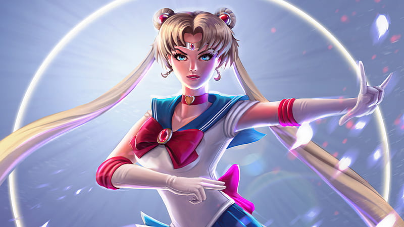Sailor Moon Fanart, anime-girl, anime, artist, artwork, artstation, HD wallpaper