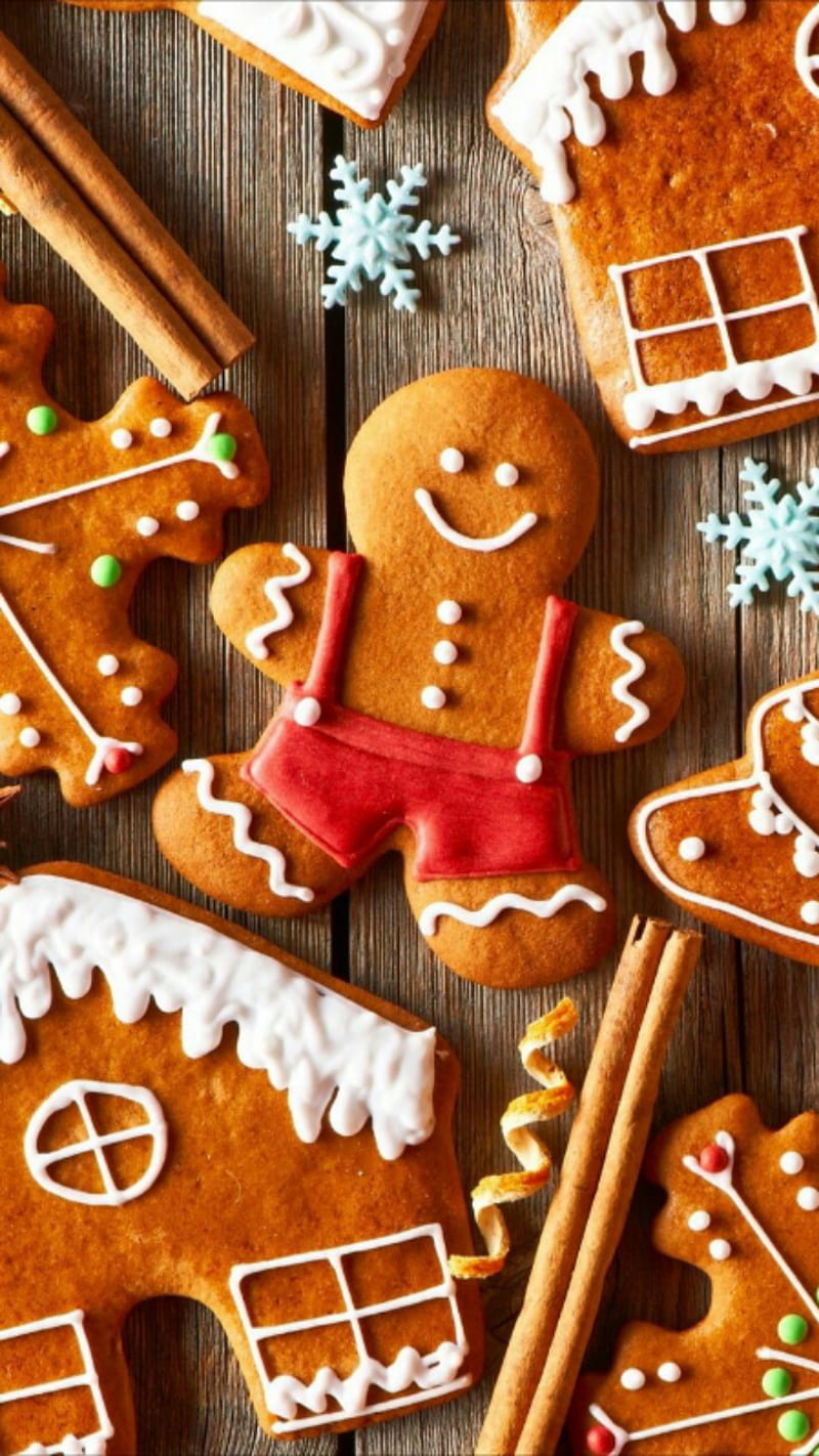 christmas, cookies, cristmas, HD phone wallpaper