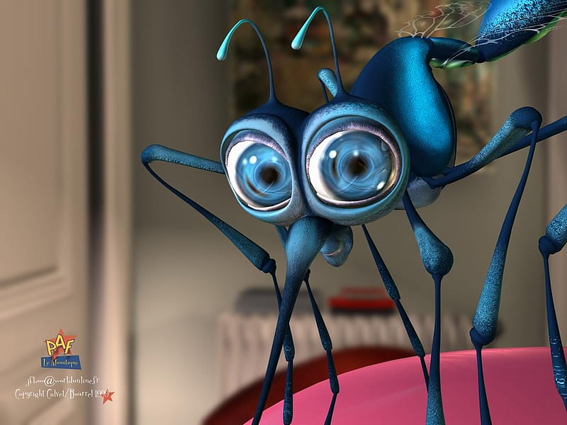 Mosquito, 3d, big, strange, eyes, HD wallpaper