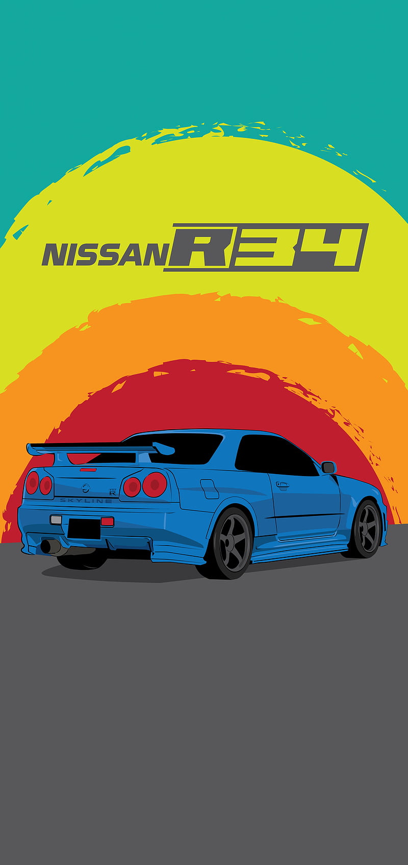 Nissan GTR 1, automotive lighting, automotive parking light, japan, note 10, punch hole, cars, note 10 plus, jdm, r34, car, infinity o, HD phone wallpaper