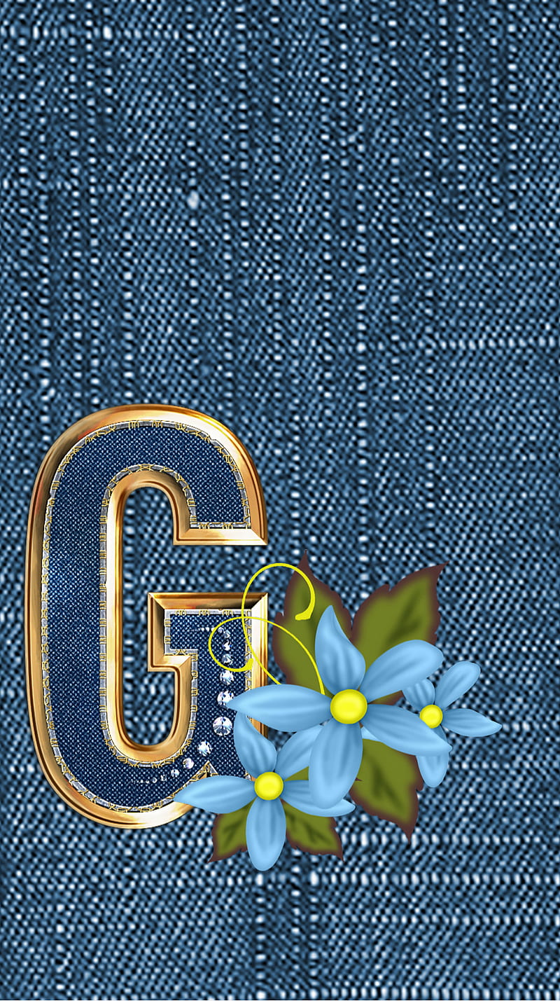 Letter G, alphabet, jeans, logo, HD phone wallpaper