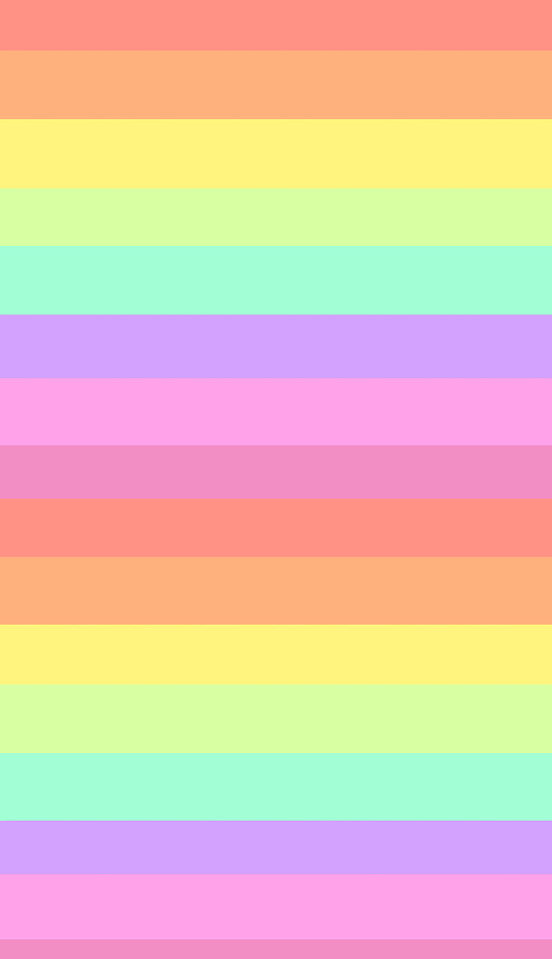 Rainbow, blue, color, colorful, pink, stripes, yellow, HD phone wallpaper