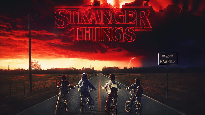 Stranger Things Motor Bike Night Theme HD phone wallpaper  Pxfuel