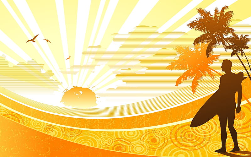 Sunshine -Illustration Design, HD wallpaper