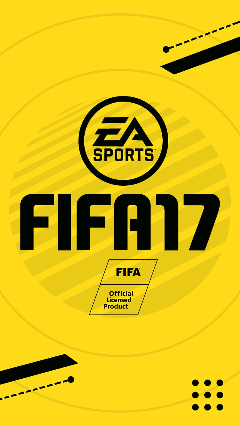 Fifa 17 background, abstract, black, ea, ea sports, fifa 17, game, yellow, HD phone wallpaper
