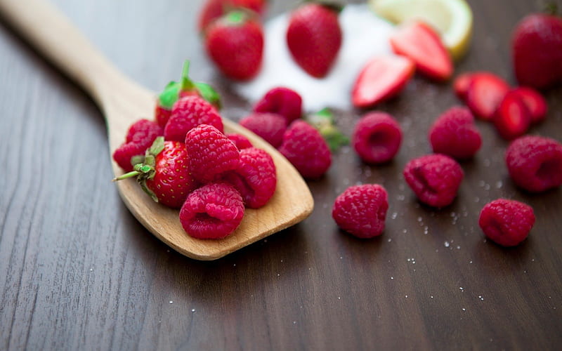 *** Raspberries ***, food, berries, fresh, fruits, rasberries, HD wallpaper