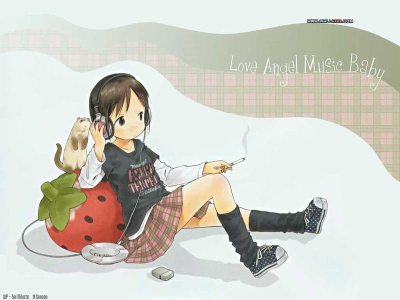 Ichigo-mashimaro 1, cute, girl, strawberry, anime, music, ichigo, mashimaro,  HD wallpaper | Peakpx