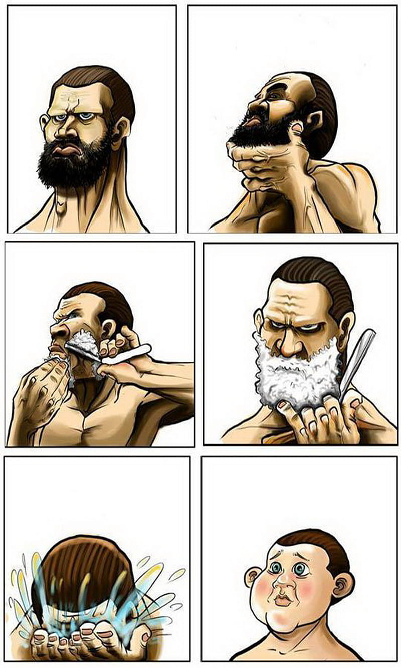 Shaving, bay, beard, boy, funny, hair, kid, man, HD phone wallpaper