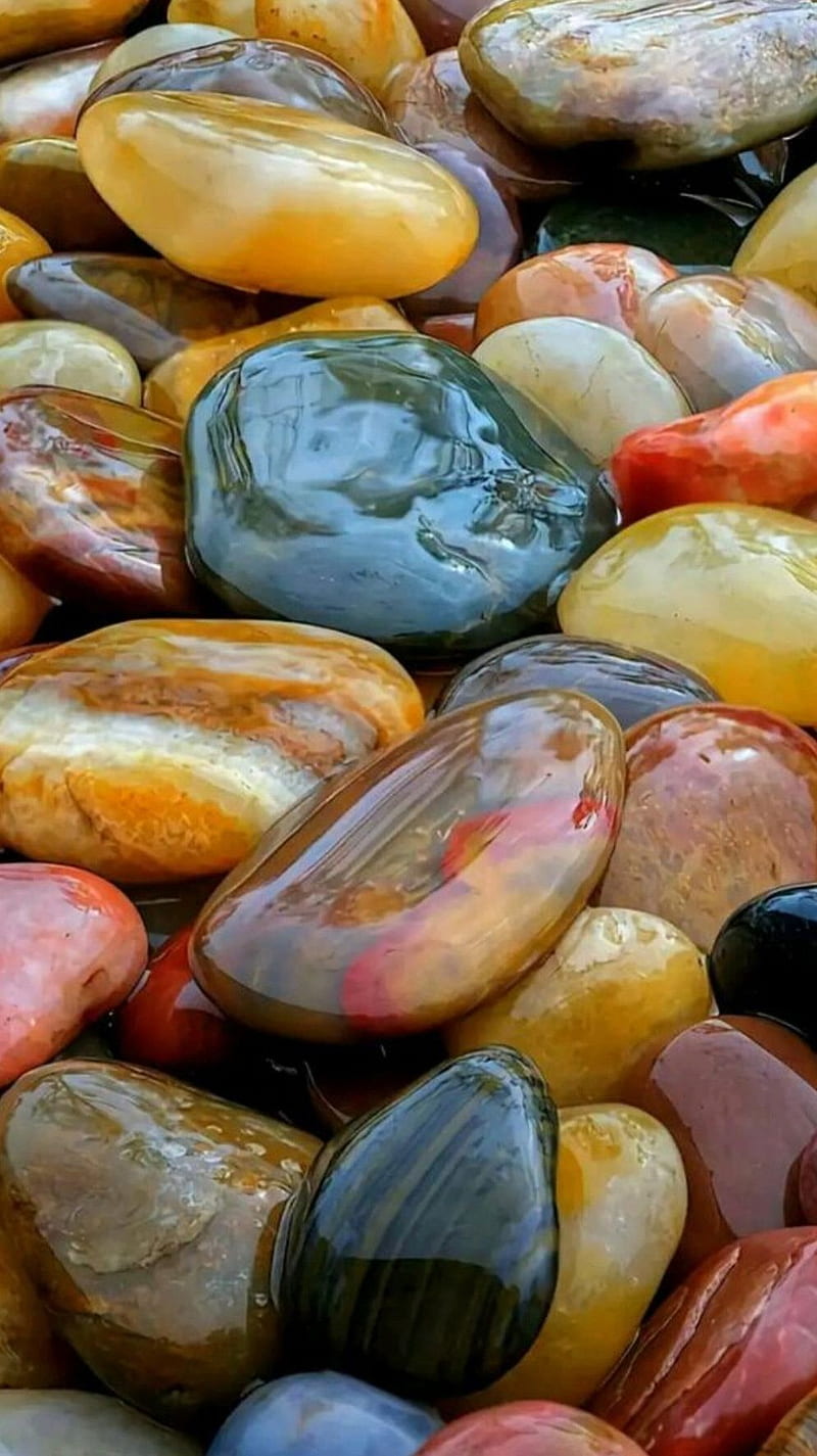 Colour pebbles , colour pebbles, craft pebbles, shiney pebbles, HD phone wallpaper