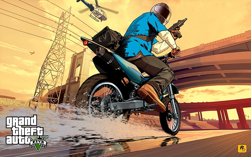 franklin-Grand Theft Auto V GTA 5 Game, HD wallpaper