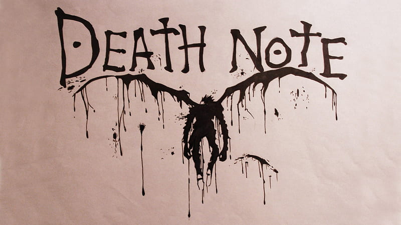 Death Note, Dripping, Black, Ryuk, HD wallpaper