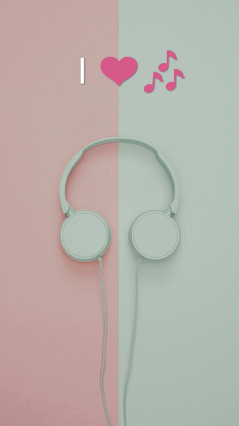 Music, cool, green, headphones, love music, mint, pink, HD phone wallpaper  | Peakpx