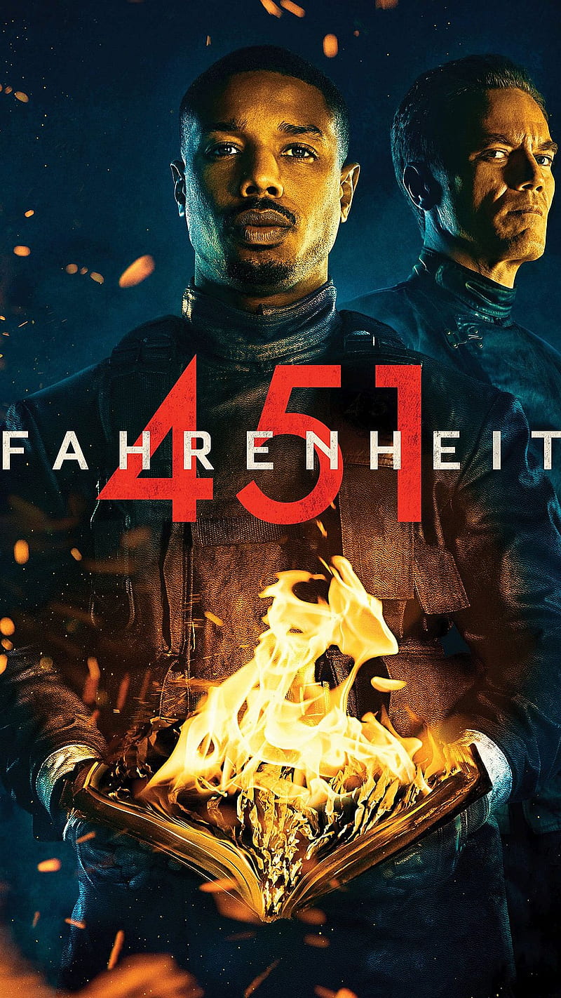 Fahrenheit 451, 2018, aaron davis, cindy katz, drama, movie, poster, ray bradbury, sci-fi, thriller, HD phone wallpaper