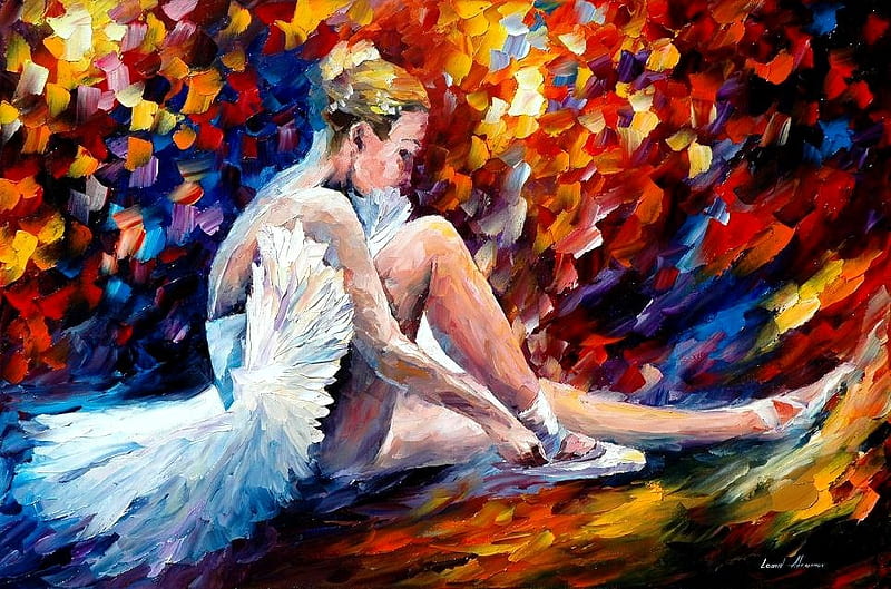 Gentle Ballerina, ballerina, romantic, purity, structure, painting, ballet,  dance, HD wallpaper | Peakpx