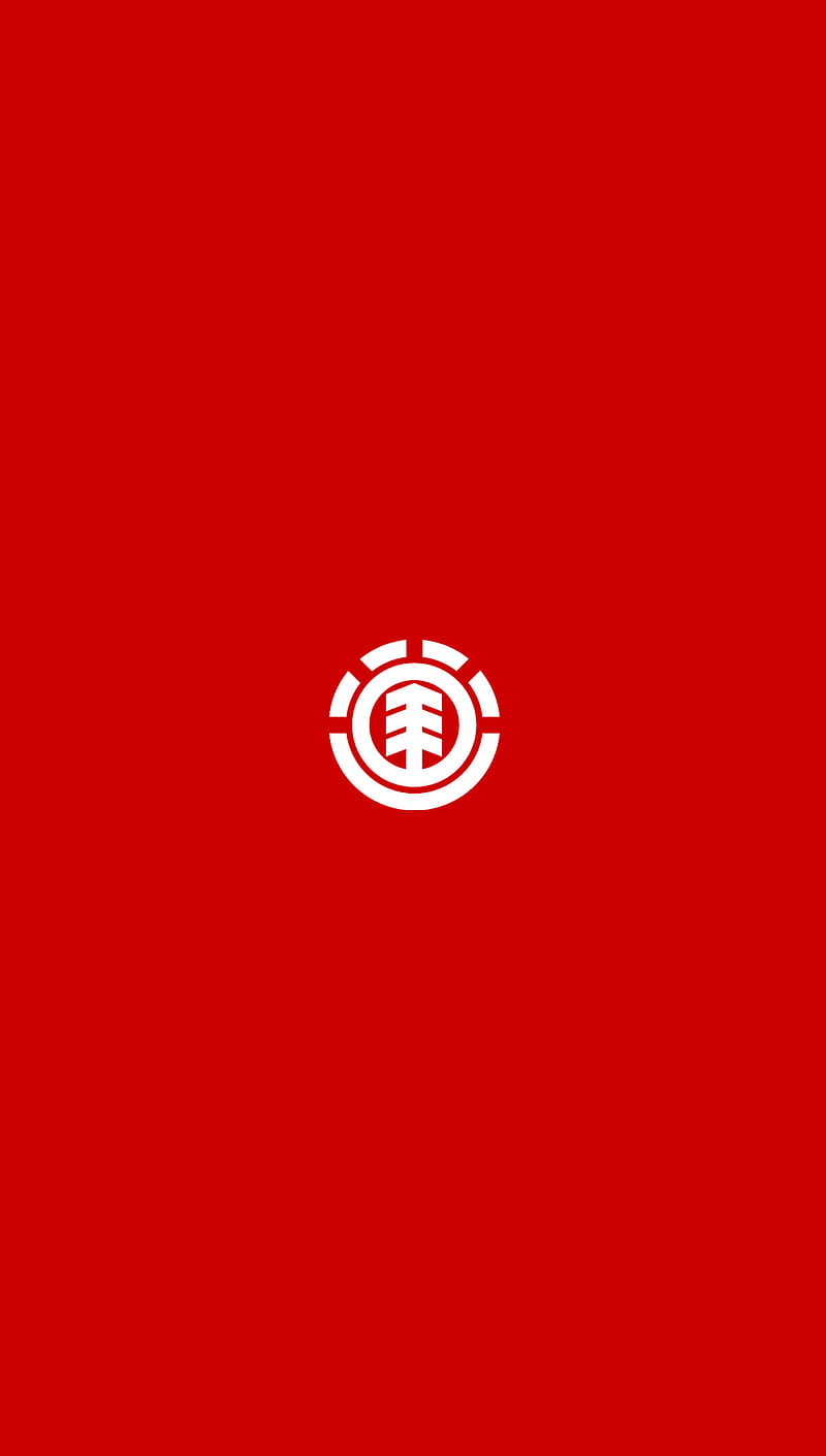 Element Logo, element, logo, red, HD phone wallpaper