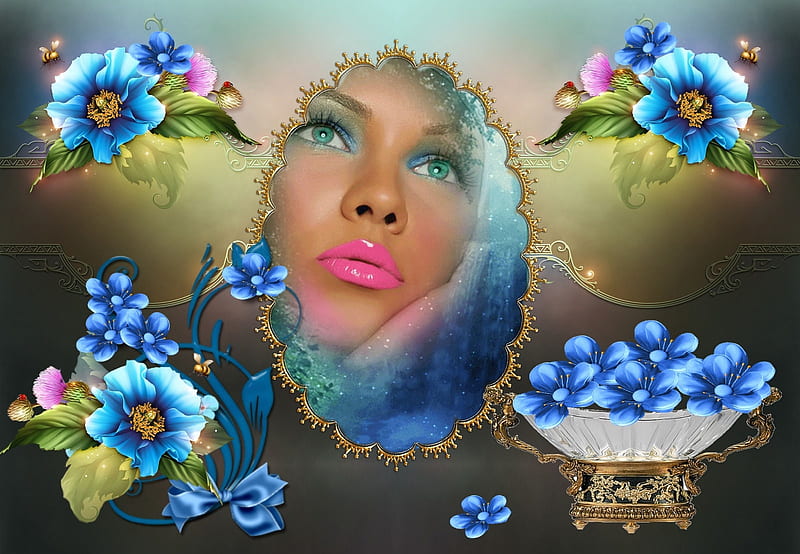 Ethereal Blue, women are special, etheral women, female trendsetters, album, grandma gingerbread, HD wallpaper