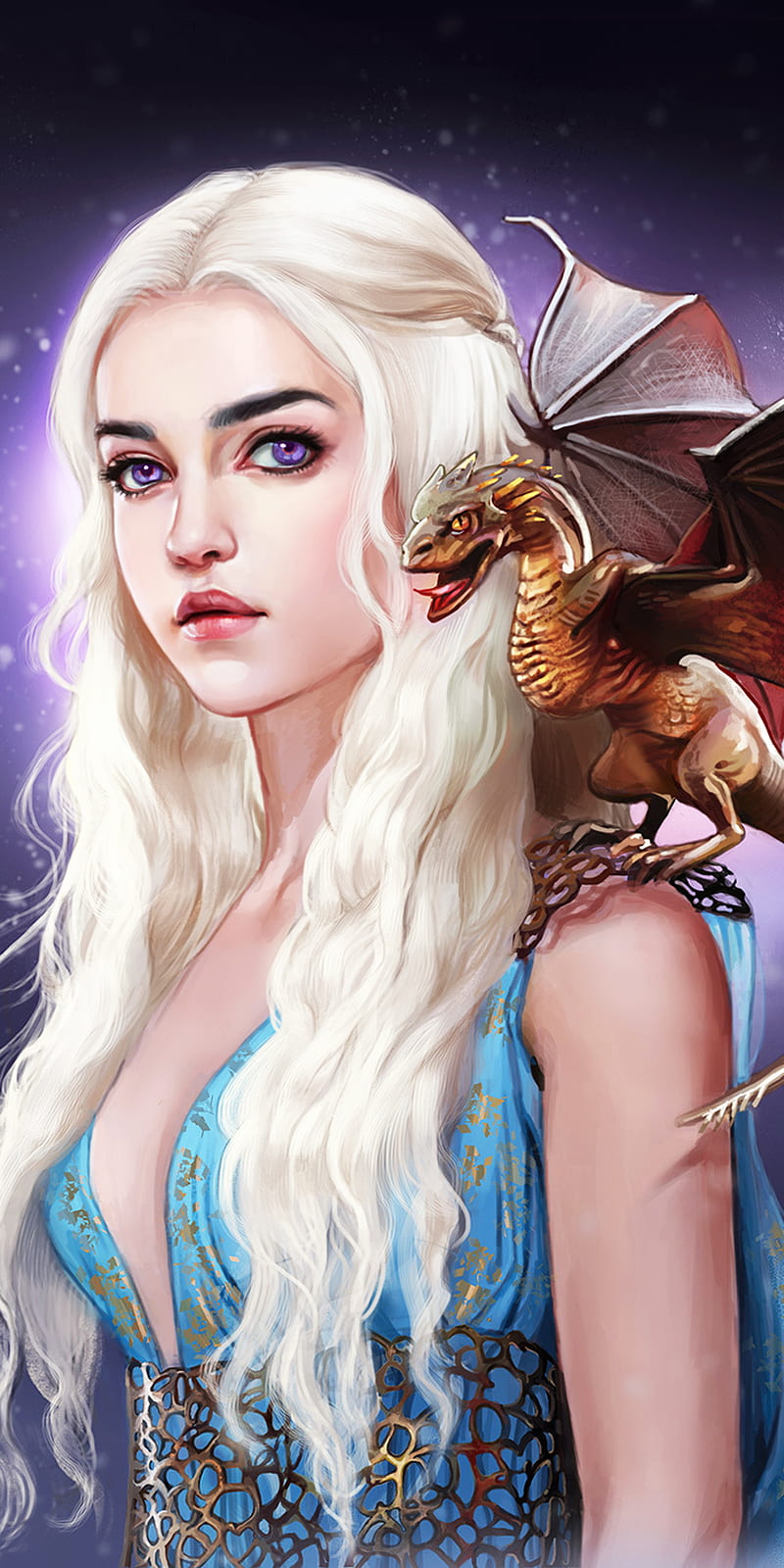 Game of Thrones, dragon, fantasy, got, khaleesi, HD phone wallpaper