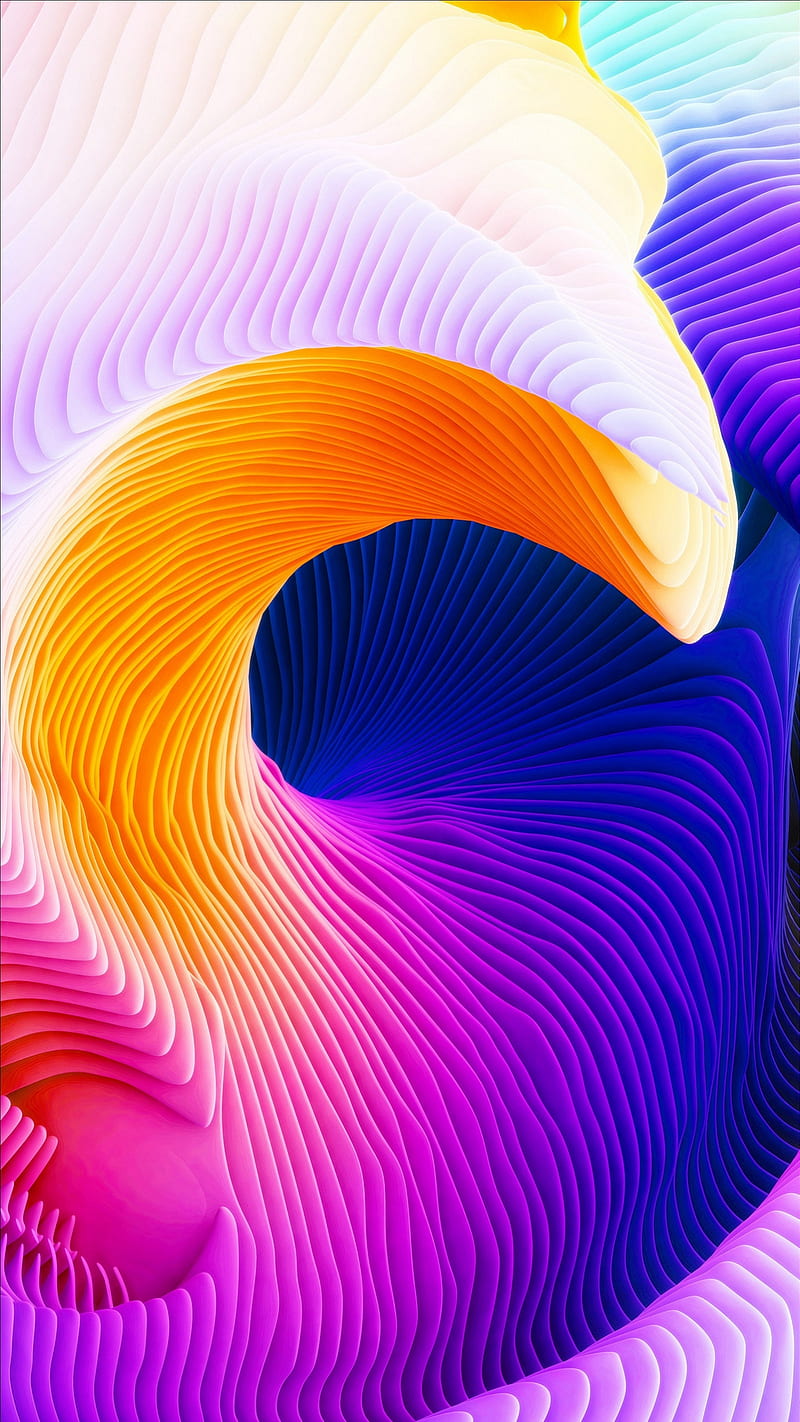 Colorful Design , sinuous, surface, relief, colors, HD phone wallpaper