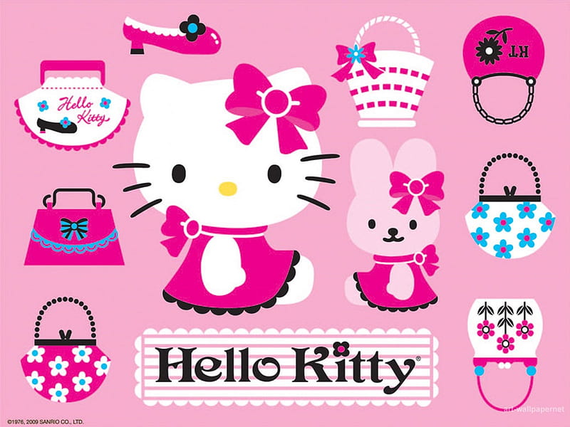 Luxury kitty, fashion, hello kitty, louis vuitton, HD phone wallpaper