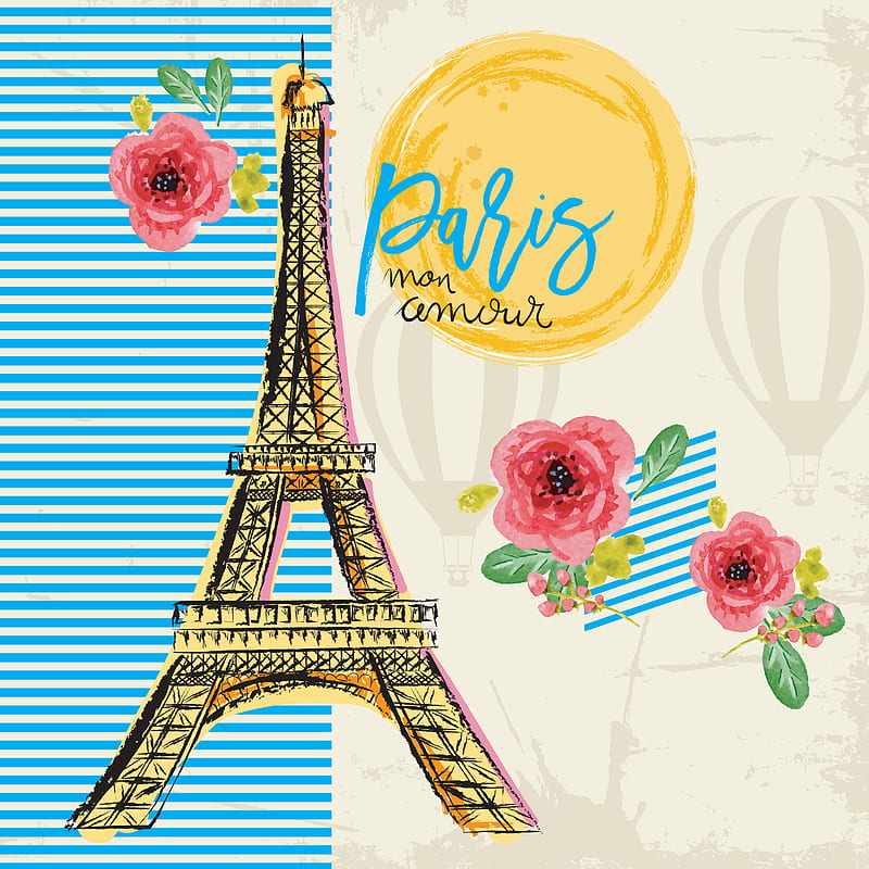 Travel Paris France, Eiffel Tower, adventure, city, journey, love, pastel,  romantic, HD phone wallpaper | Peakpx