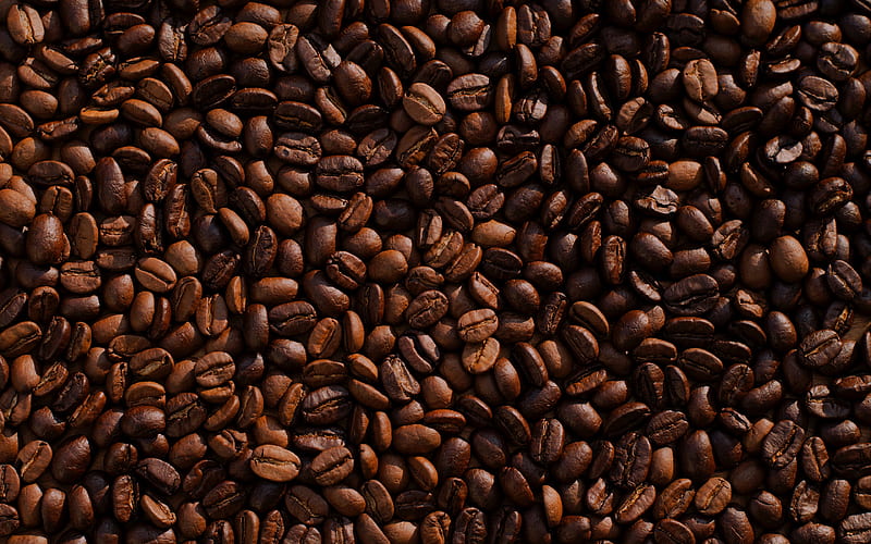 coffee beans, background with coffee beans, coffee concepts, coffee bean texture, coffee background, HD wallpaper