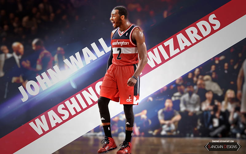 John Wall, washington dc, basketball, Wizards, HD wallpaper
