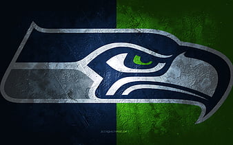 Download The Powerful Seattle Seahawks Logo in Black Aesthetic Mode  Wallpaper