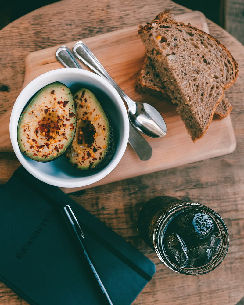 avocado, fruit, toast, breakfast, HD phone wallpaper