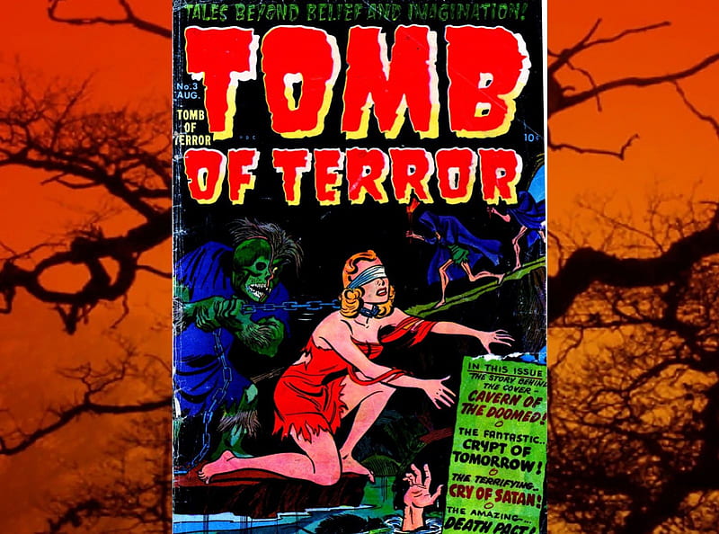 Tomb Of Terror Comic01, classic comics, Tomb Of Terror Comic, horror, halloween, HD wallpaper