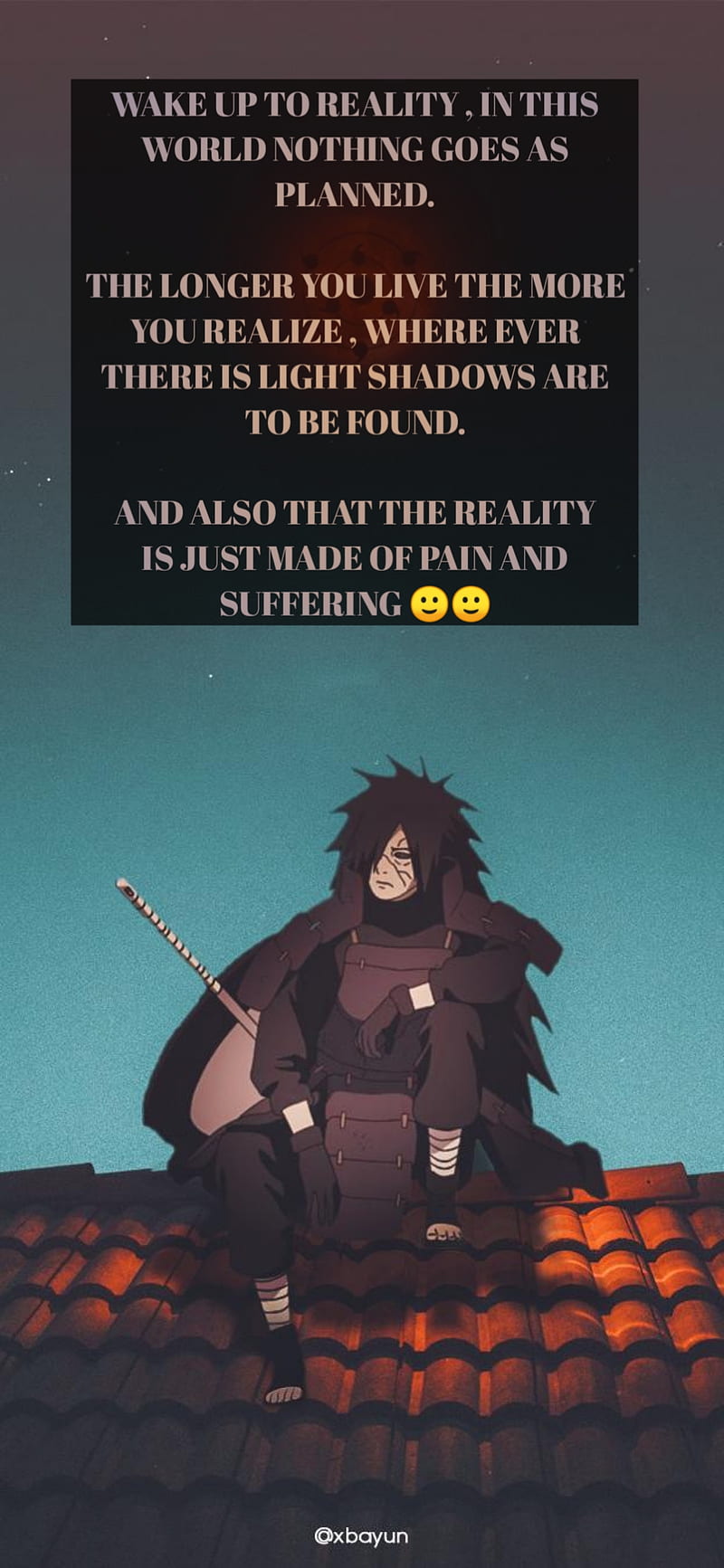 Madaras Sad Quote, itachi, madara, naruto, HD phone wallpaper