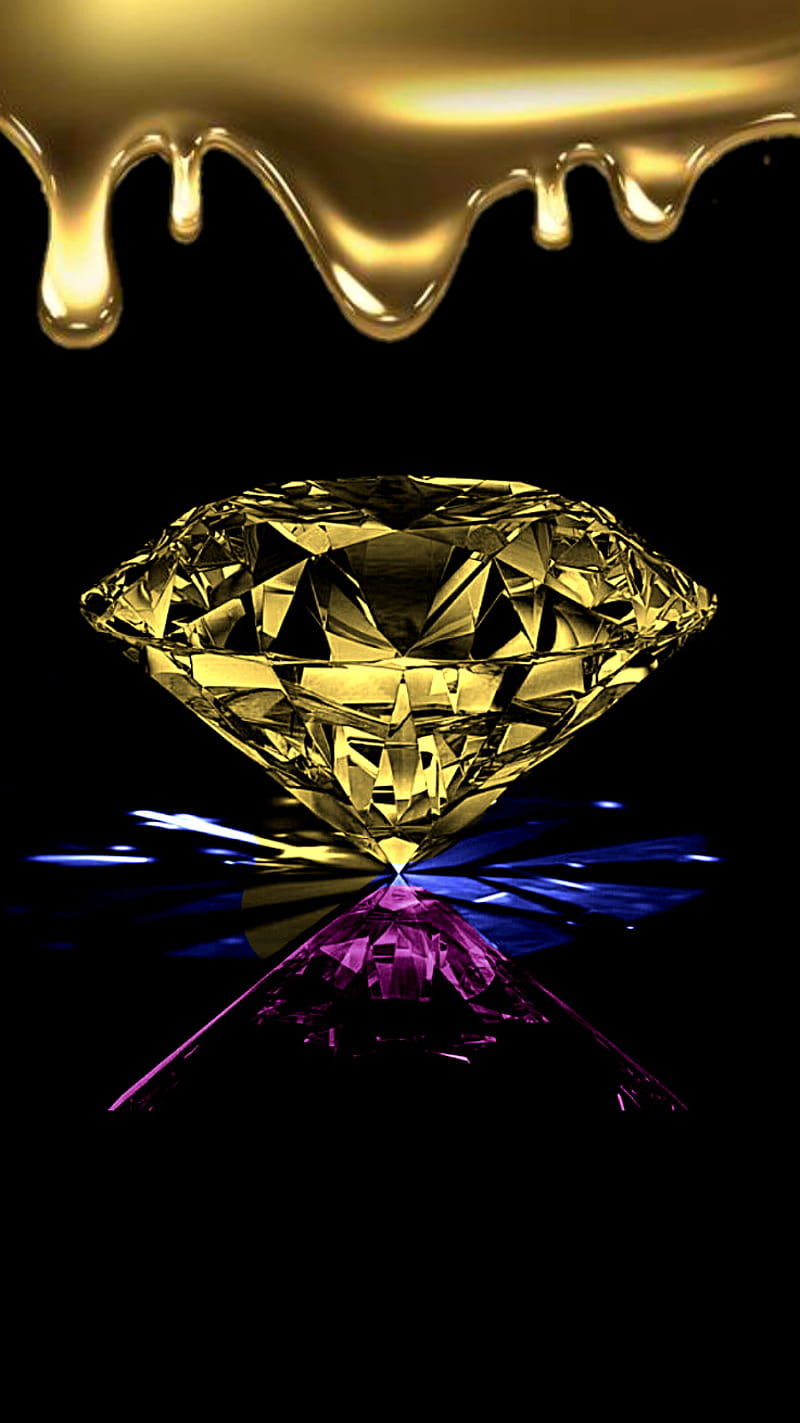Diamante y oro, Fondo de pantalla de teléfono HD | Peakpx
