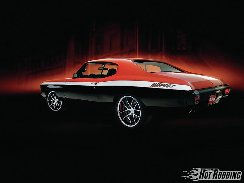 1970 Chevy Chevelle, Classic, Black, Red, GM, HD wallpaper