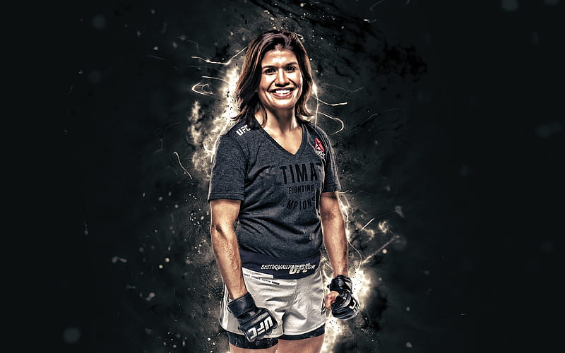 Jessica Aguilar white neon lights, American fighters, MMA, UFC, female fighters, Mixed martial arts, Jessica Aguilar , UFC fighters, Jag, MMA fighters, HD wallpaper