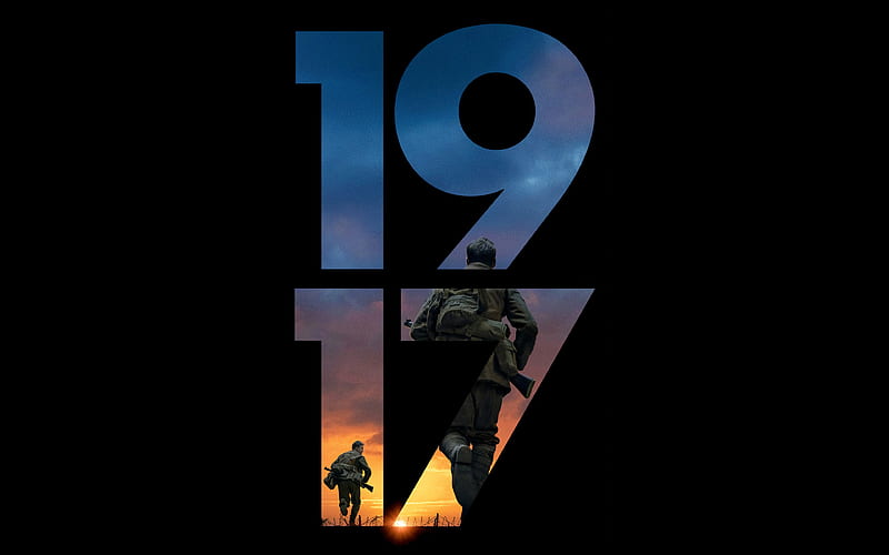 1917, war film, 2019, poster, promotional materials, 1917 World War I, new movies, HD wallpaper
