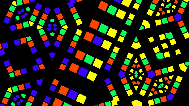 Colorful Squares Geometry Abstract, HD wallpaper